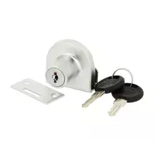 Glasdeurslot 918 voor 8mm glas alu kleur, gelijksluitend