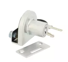 Glasdeurslot 918 voor 8mm glas alu kleur, gelijksluitend