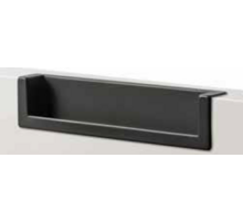 Inlaatgreep 138x28x28x17mm mat metallic aluminium, hartmaat