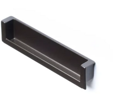 Inlaatgreep 138x28x28x17mm mat metallic aluminium, hartmaat
