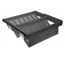 Schoenenrek, uittrekbaar metal 800 mmSOFT-CLOSE, antraciet