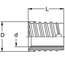 Rampa bus BAV M6/10x6mm gehard. RVS 1.4571