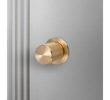 Door Knob Set/Linear/Brass