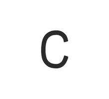 Huisletter C 100mm 
