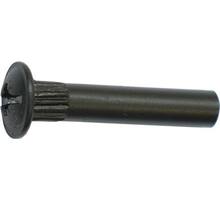 Verbindingshuls M4x27mm zwart met kop