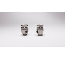 Glasplaatdragers "PEKI"vernikkeld, glas 4-10mm, stift 5mm