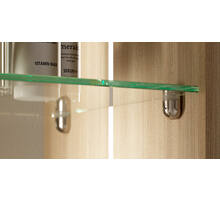 Glasplaatdragers "PEKI"vernikkeld, glas 4-10mm, stift 5mm