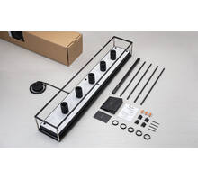 Caged Ceiling 5.0 - Black Marble/Buster Bulb Tube