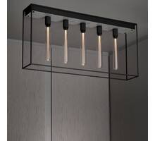 Caged Ceiling 5.0 - Polished White Marble/Buster Bulb Tube
