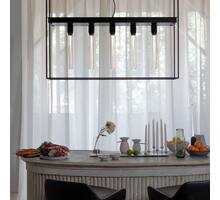 Caged Ceiling 5.0 - Polished White Marble/Buster Bulb Tube
