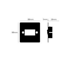 Triple Pole Fan Switch - Black - Black Interior
