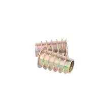 Rampabus conisch M10/16x25mm met rand, geel verzinkt, SW10