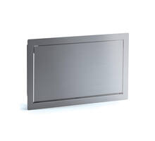 Afvaldoorlaat 450x270mm RVS voor verticaal gebruik