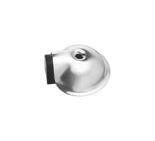 Deurstop bol ø65mm met nokken rvs geborsteld