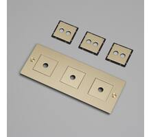3G Wall Plate/Horizontal/Brass