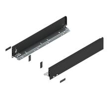Legrabox ladezijde M 400mm, carbon zwart, hoogte 90,5mm