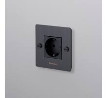 EU 1G Socket/Schuko Type F/w/ B+P Logo/Smoked Bronze