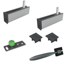 E-Space beslagset voor 1 houten deur, compleet
