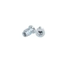 Rampabus staal met rand M6, lengte 15mm, kop 12mm