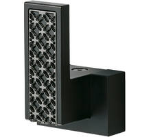 Jashaak zwart aluminium, decoratief, onzichtbare bevestiging