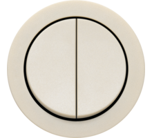 Rond 2.0 Double NO/NC Push button -s. trim - basic cream
