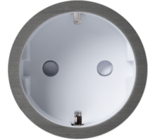 Rond 2.0 Socket F - t.less - canon de fusil dark - white cup