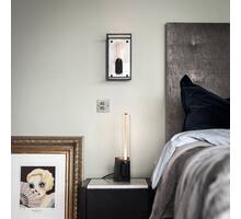 Caged Wall Light/Medium/White Marble