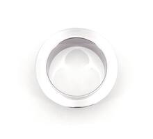 Afvaldoorlaat rond RVS glanzend, boormaat 82mm, geen deksel