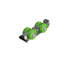 Spaceship push to open met roller met contactplaatje, 1 set