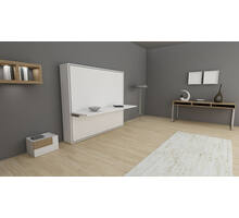 Opklapbed horizontaal CLICK O TOP met bureau, 182x202cm