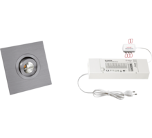 5x Monza vierkant Alu DTW 3000K-2200K+5x verl+ZigBee
