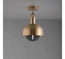 Forked Ceiling/Brass/Medium Brass Shade/Medium Smoked
