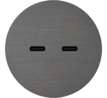 Rond 2.0 Multifit - USB-C 2X (30W) - s. trim - canon de fusi