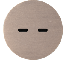 Rond 2.0 USB-C 2X (30W) - s. trim - light bronze