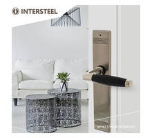 Deurkruk Ton Basic met schild blind nikkel mat
