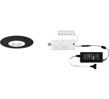 6x Pixel 24V mat zwart + ZigBee ontvanger + Driver 24W