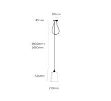 Hooked 1.0 Large Graphite/Brass - 2.6M