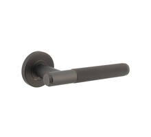 Deurkruk Rombo op rozet ø53x8mm antracietgrijs