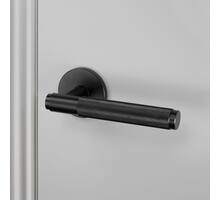 Door Handle Set/Unsprung/Cross/Black