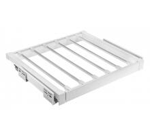 Broekenrek wit, breedte 560-618mm, diepte 500mm, uittrekbaar