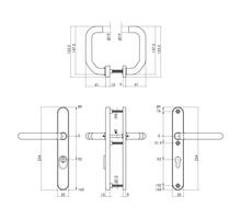 AD-beslag smalschild ovaal SKG3 PC 92mm+kerntrekbev.