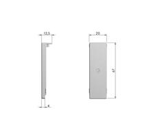 Afdekkap voor kastophanger LIBRA H7 wit