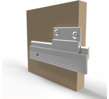Paneelprofiel aluminium MF375 lengte 1250mm, diepte 6.35mm