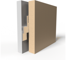 Paneelprofiel aluminium MF375 lengte 1250mm, diepte 6.35mm