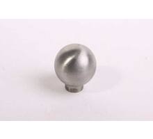 Knop diameter 25mm RVS geborsteld, hoogte 27mm