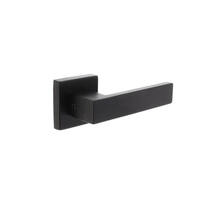 Deurkruk Amsterdam op vierkante massieve rozet 53x53x10 mm