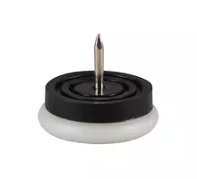 Glijnagel 20mm wit hoogte 10mm met beweegbare kunststof