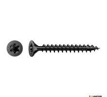 Spax schroef Torx voldraad 4,0x30 PK verzinkt zwart VE= 200