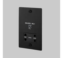 115V/230V Shaver Socket - Black - Black Interior