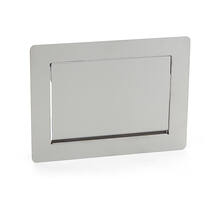 Afvaldoorlaat 308x234mm RVS voor verticaal gebruik